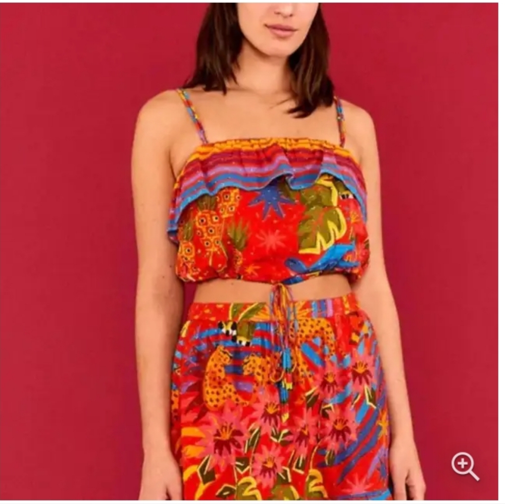 Farm Rio NWOT Magic Forest Crop Top
